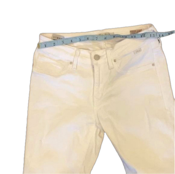 26” waist Mavi Adrianna stretch white ankle mid  rise super skinny jeans. - Picture 5 of 9
